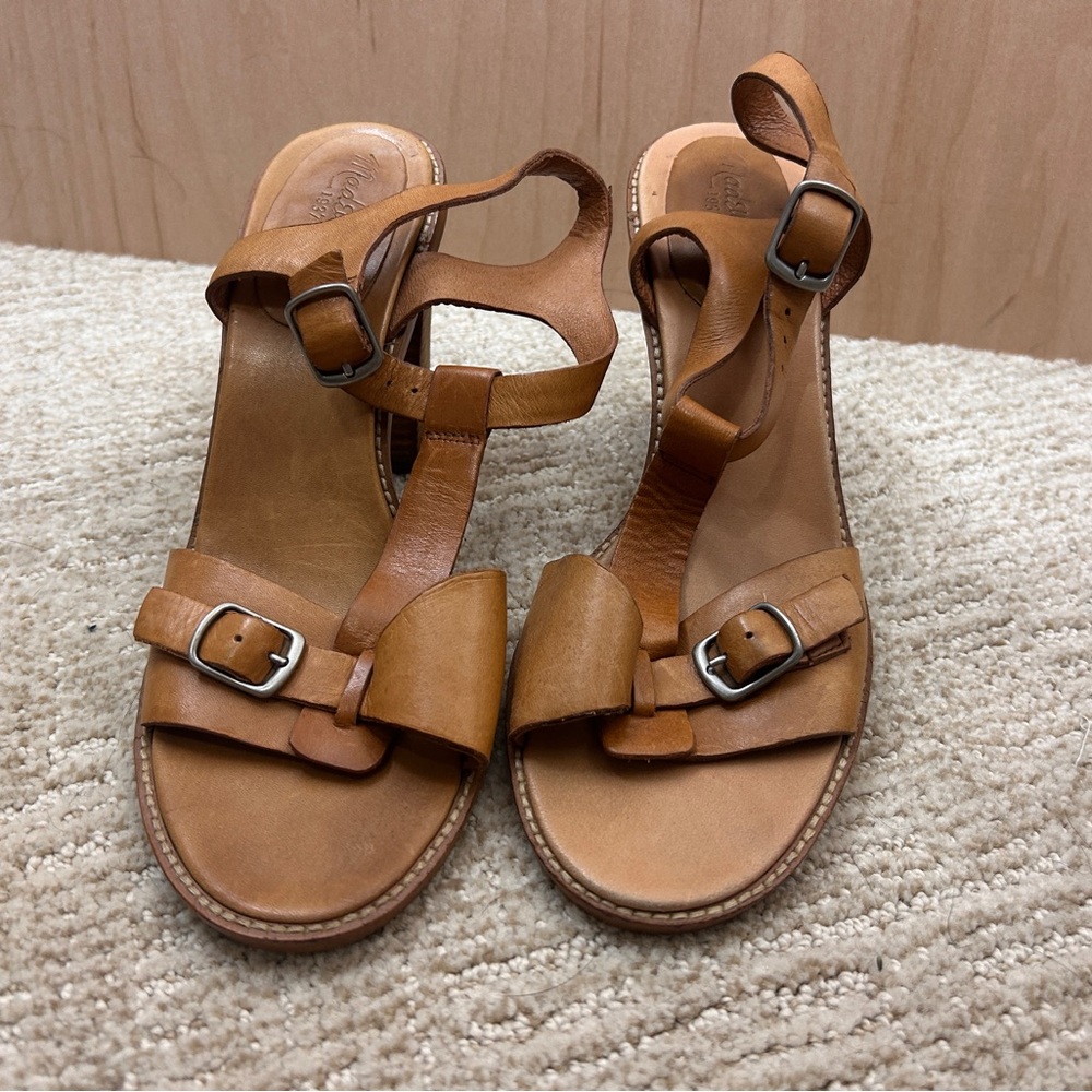Madewell Tan Leather‎ Sandals